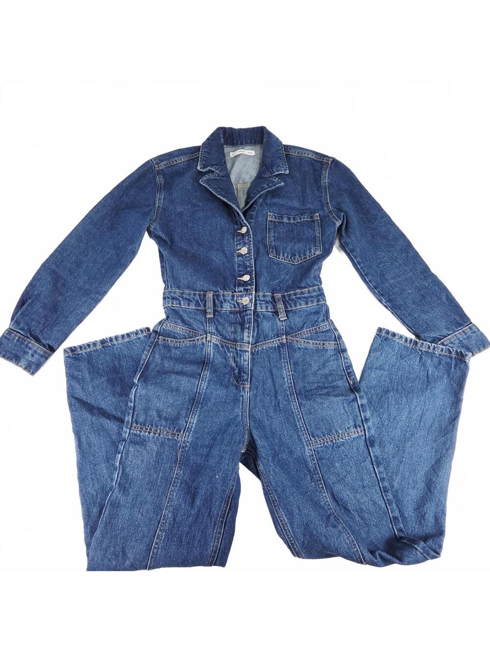 MNG jean denim jumpsuit size S
